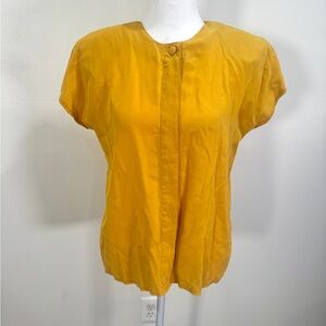 Valerie Stevens Mustard Yellow Blouse